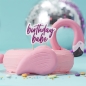 Preview: Geburtstagskerze "Birthday Babe", Pink mit Glitzer