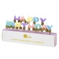 Preview: Geburtstagskerzen "Happy Birthday", Pastell