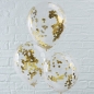 Mobile Preview: Luftballons "Goldenes Konfetti", 5 Stück, 30 cm