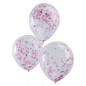 Preview: Luftballons "Rosa Konfetti", 5 Stück, 30 cm