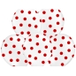 Preview: Luftballons "Rote Punkte", 6 Stück, 30 cm