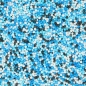 Mobile Preview: Motivtorte Set Einhorn blau sitzend Sprinkles Nonpareilles blau