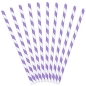 Mobile Preview: Papierstrohhalme Lavendel Streifen