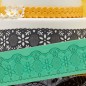 Preview: Pavoni Magic Decor Essbare Spitze Silikon-Matte 39 x 8 cm Floral
