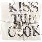 Mobile Preview: Küchenschürze aus Stoff, 72 x 70 cm Kiss the Cook