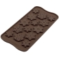 Preview: Silikomart Silikonform für Schokolade "Schneeflocken"