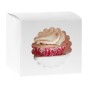 Preview: Cupcake Box für 1 Cupcake, weiß, 3 Stück