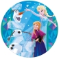 Mobile Preview: Tortenaufleger "Frozen Eiskönigin", aus Oblate, farbig, rund, 20 cm, deKora