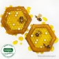 Preview: Fondantform Bienenwabe und Biene