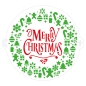 Preview: Tortenschablone "Merry Christmas", 25 cm