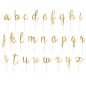 Mobile Preview: Buchstaben Toppers, gold, 9 - 12,5 cm