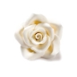 Preview: Decora, Zuckerblüten "Weiße Rosen", 8 Stück, handgefertigt, 2 cm