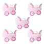 Preview: Tortenzuckerdekoration "Kinderwagen" Pink