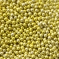 Mobile Preview: Zuckerperlen "Metallic Gold", Farbe: Gold, 4 mm, 80 g, FunCakes