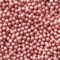 Preview: Zuckerperlen "Metallic Pink", Altrosa, 4 mm, 80 g, FunCakes