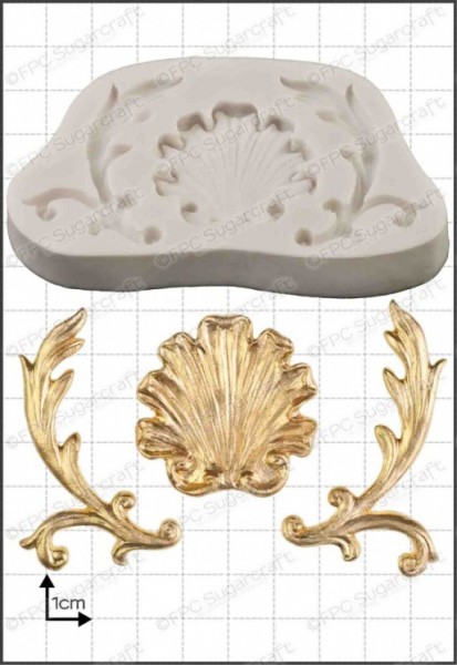 FPC-Sugarcraft Silikon Mould - Muschel Barockstyl - Baroque Shell