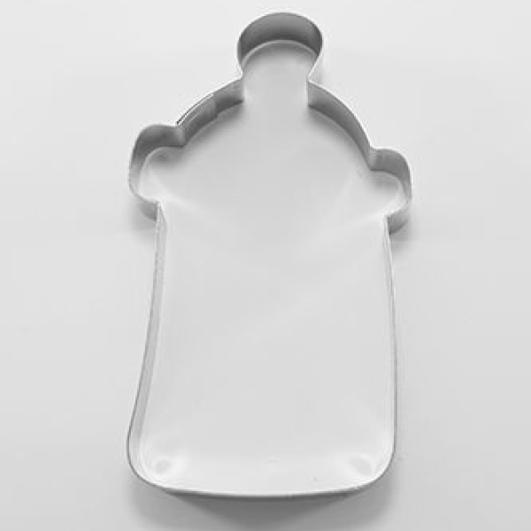 Plätzchen Ausstecher "Babyflasche", 10 x 6 cm, Edelstahl