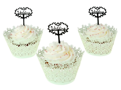 Cupcake Topper Wedding 8 Stück