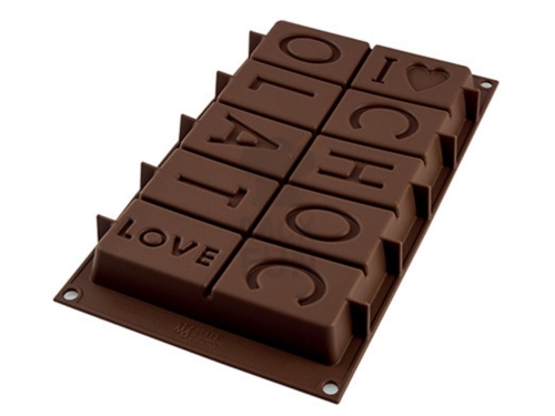 Silikomart Schokoladenform "I love Chocolat''