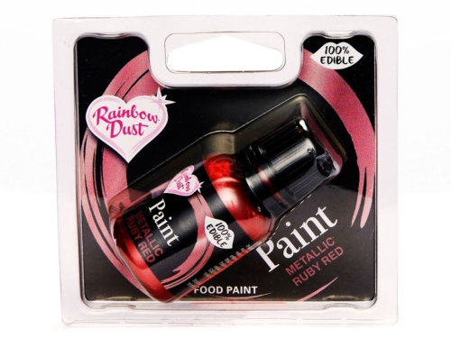 Metallic-Lebensmittelfarbe Ruby Red 25ml