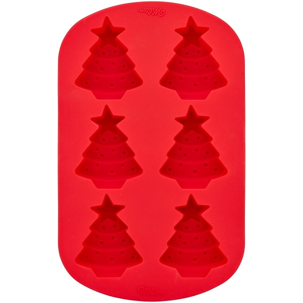 Backform aus Silikon Weihnachtsbaum mit Stern