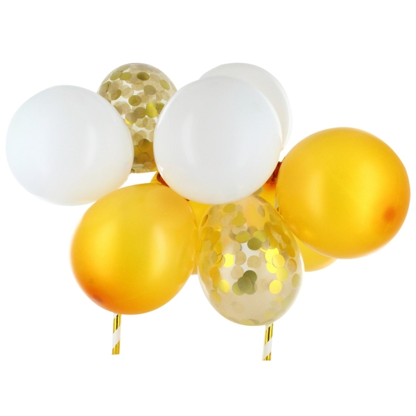 Tortentopper-Ballons Gold