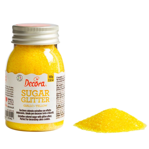Bunter Zucker Gelb (Fein) Decora 100 g
