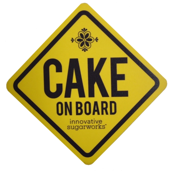 Auto-Magnetschild "CAKE ON BOARD"
