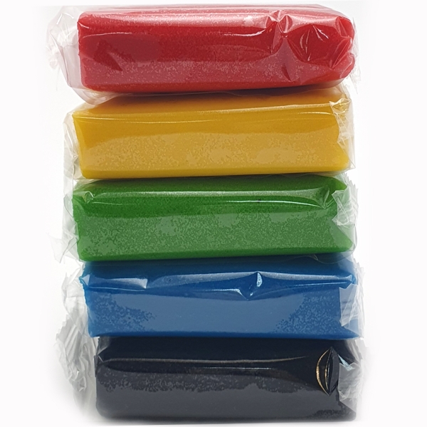 Marzipan Set 100 g x 5 Farben 'Grundfarben'