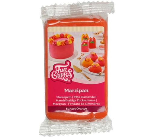 Marzipan, orange, 250 g, FunCakes