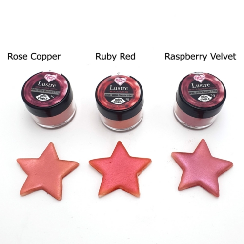 Metallic-Lebensmittelfarbe, Ruby Red, 3 g