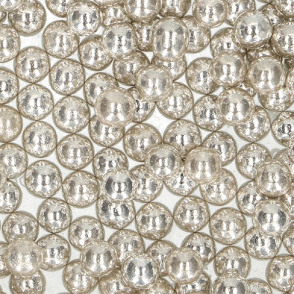 Zuckerkugeln "XL Metallic Silver", Farbe: Silber, 8 mm, 80 g, FunCakes
