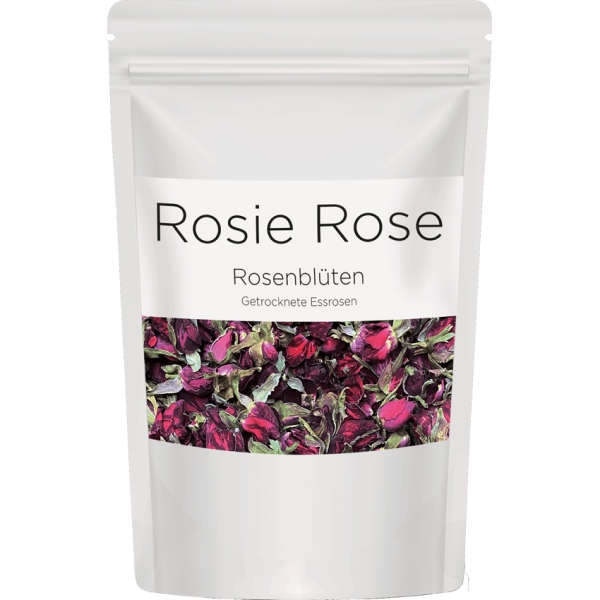 Rosenblüten "Dark Red Gastro", 40 g, Dunkelrot, Rosie Rose