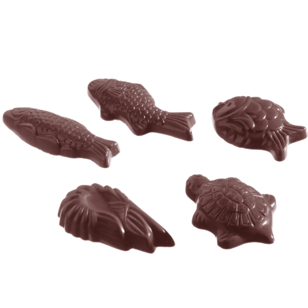 Schokoladenform Meerestiere Fische
