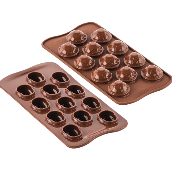 Silikomart Silikonform für Schokolade "Totenkopf"