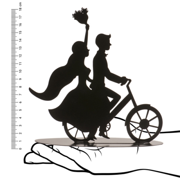 Hochzeitsfigur "Fahrrad", 18 cm