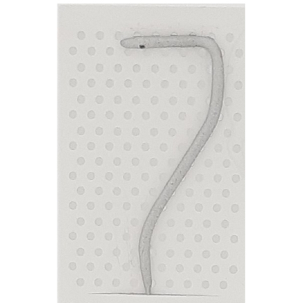 Wunderkerze "7", Silber, 18 cm