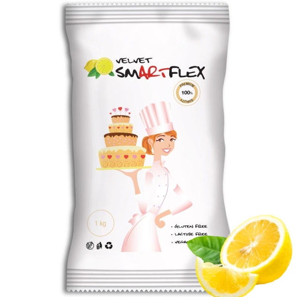 Smartflex Frucht Fondant, Zitrone, weiß 1 kg