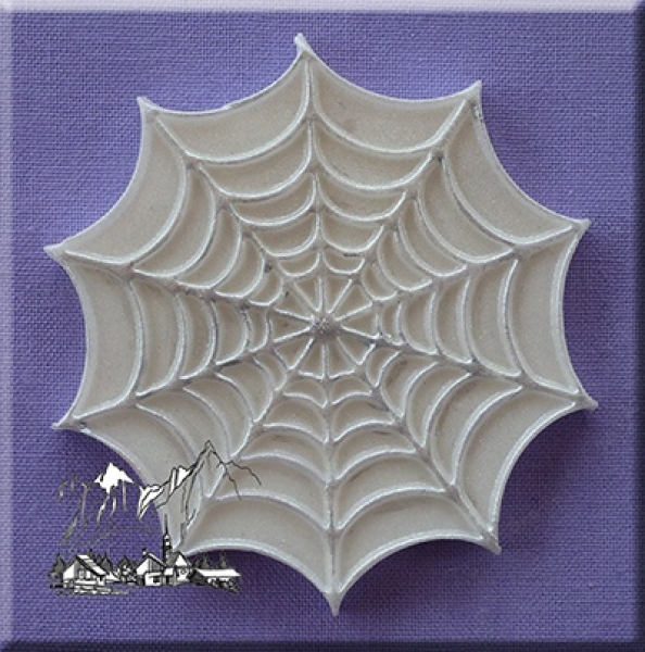 Tortendeko Silikonform für Fondant 'Halloween-Spinnennetz' 5,8 cm