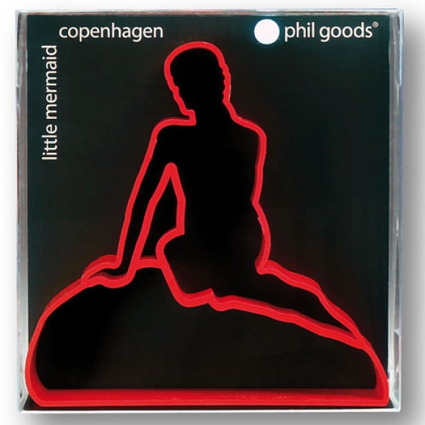 Plätzchen-Ausstechform "Kopenhagen, kleine Meerjungfrau", Rot