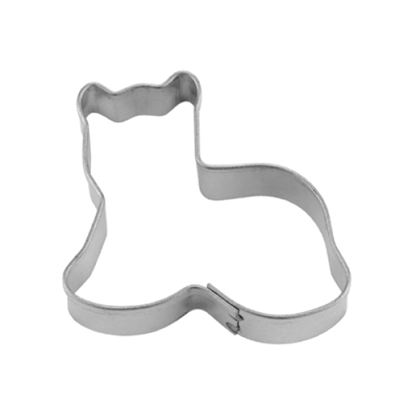 Plätzchen Ausstecher "Mini-Katze", 4,5 cm, Weißblech
