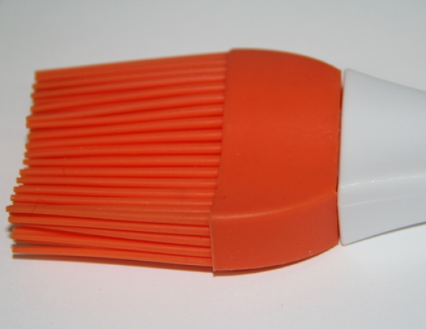 Silikomart Silikon-Pinsel, Backpinsel, orange, 18 cm