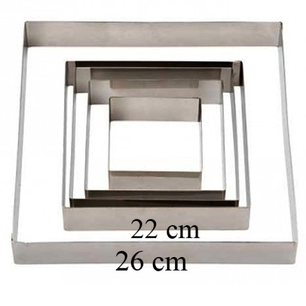 Decora Backrahmen, quadrat, 22 x 22 x 4,5 cm