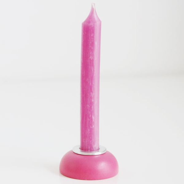 Baumkerze Pink, 10 cm
