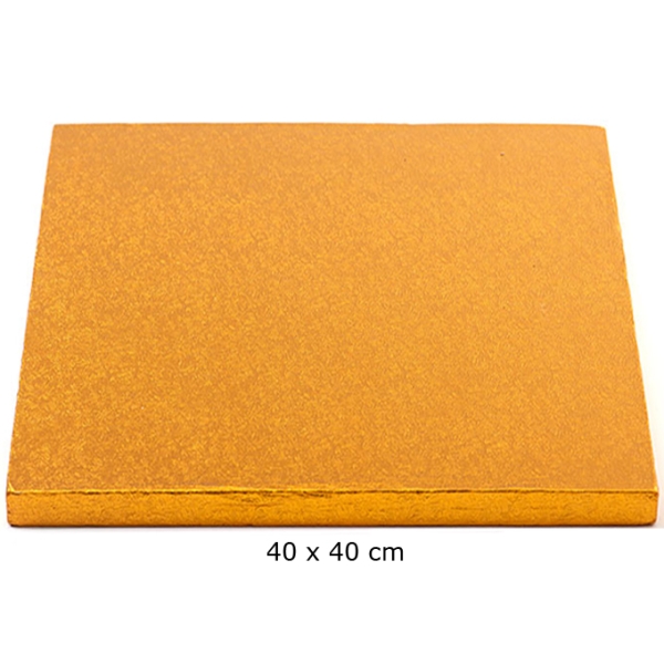 Cake Board Quadrat 40 cm Orange