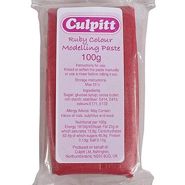 Culpitt Modellierpaste Pearlescent ruby, 100 g
