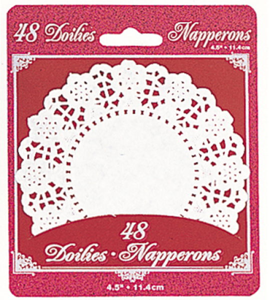 48 Cupcake-Doilies, kleine Tortenspitzen, 11 cm