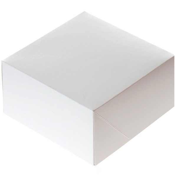 HoM Cupcake Box für 4 Cupcakes, ohne Fenster, weiß