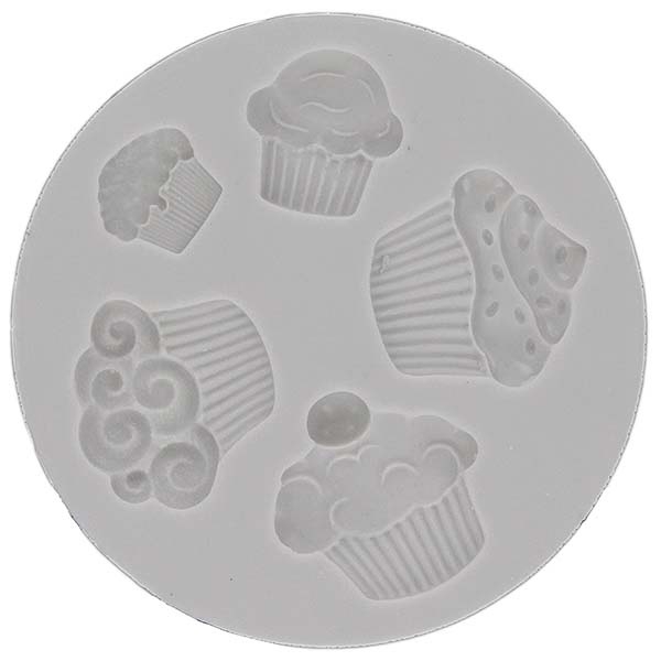 Fondantform '5 Cupcakes', 8 cm