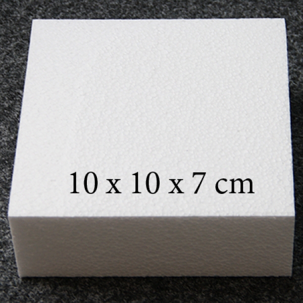 Torten Dummy quadrat, h=7 cm, 10 x 10 cm